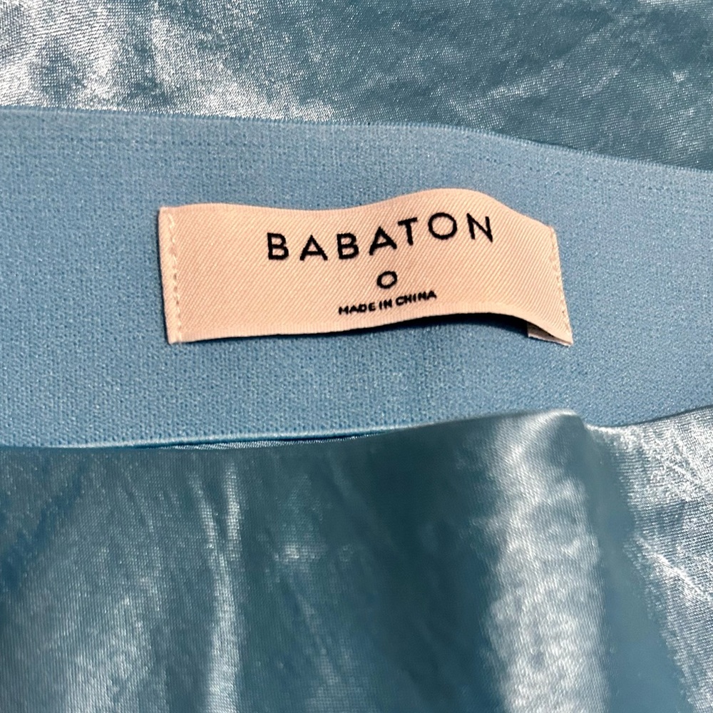 Aritzia Babaton Aqua Slip Skirt - Picture 3 of 6